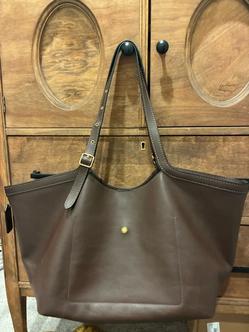 COACH Gramercy Tote Maple w/ NY zip pouch - Picture 2 of 8